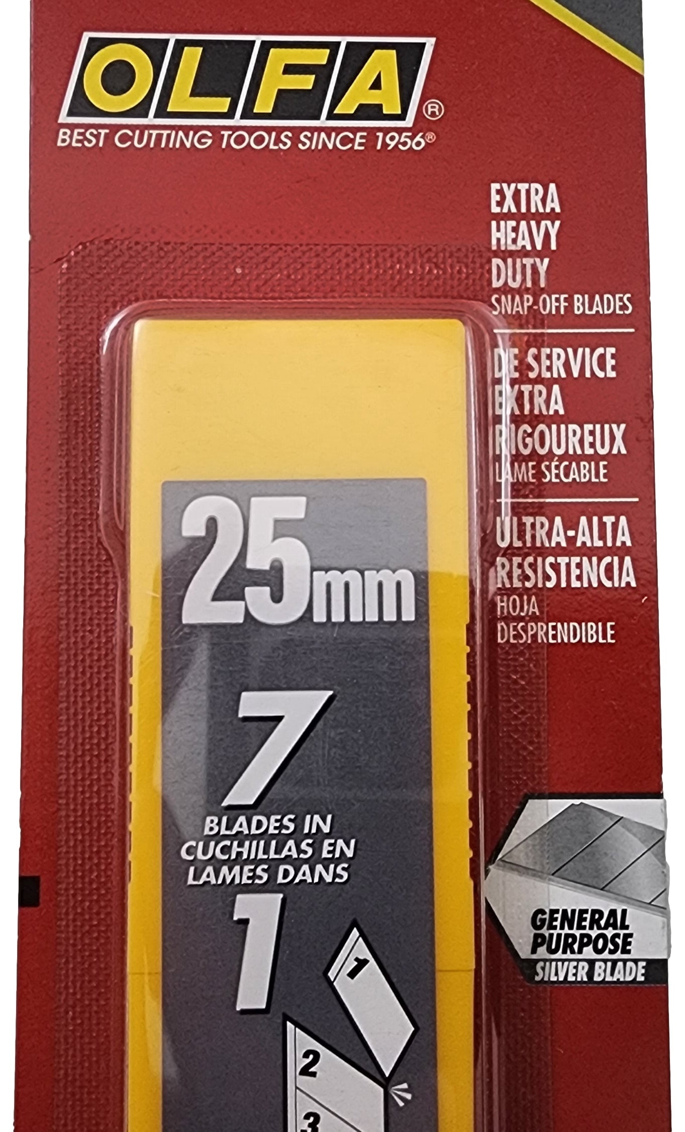 Lot of 2 OLFA 5008 HB-5B 25mm Extra Heavy Duty Snap-Off Blades, 5-Pack