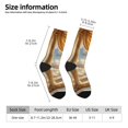 thumbnail image 2 of Bingfone Compression Socks for Women and Men Long Socks for Running Athletic Cycling Nurse- Golden Drapes Pillars Clouds, 2 of 6