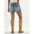 thumbnail image 3 of No Boundaries Denim Mini Skirt, Women's, 3 of 5