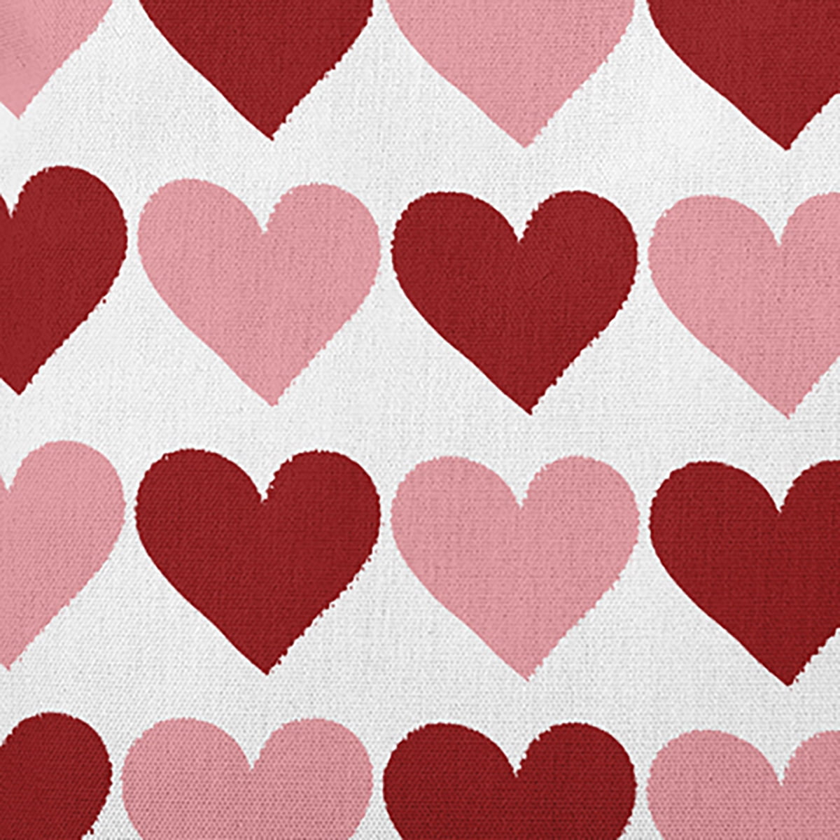 18"x18" Simply Daisy Valentines Alternating Hearts Poly Accent Pillow, Red Qty 1
