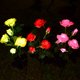 thumbnail image 5 of Luces De Jardín De Flores De Rosas Vibrantes Columpio De Ahorro De Energía Decoración De Paisaje Vívido Luz LED Solar para Césped De Jardín Al Aire Libre para Uso Doméstico-Rosa, 5 of 5