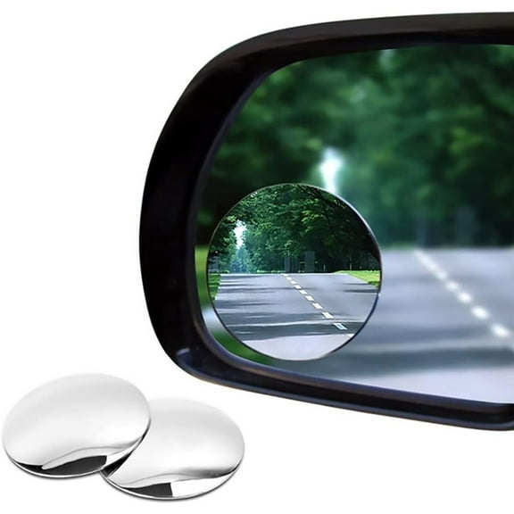 Copper SKY 2 Piece Round Adjustable Blind Spot Mirrors, Vehicle Type Universal, Blind Spot Mirror, 2" Round HD Glass Frameless Convex Rear View Mirror