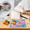 thumbnail image 3 of Yayeee Dish Drying Mat for Kitchen Counter 16" x 18" Microfiber Super Absorbent Coffee Decorative Pad, Gradient Starfish Pattern, 3 of 9