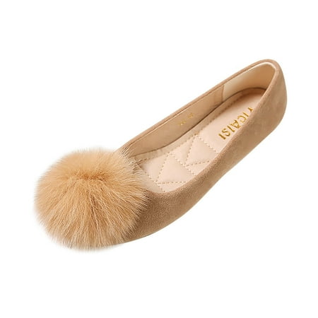 

GNEIKDEING Women Ladies Singles Shoes Flat Shoes Single Shoes Casual Shoes Slip On Work Shoes Gift on Clearance