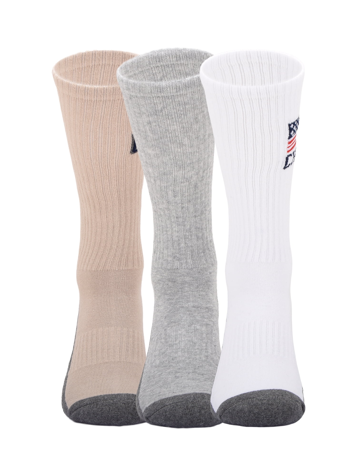 Chaps Embroidery Athletic Crews 3-Pack Men's Sock Size 10-13