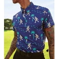 thumbnail image 2 of Tipsy Elves Men's Athletic Bigfoot Bogey Golf Polo Size XX-Large, 2 of 6
