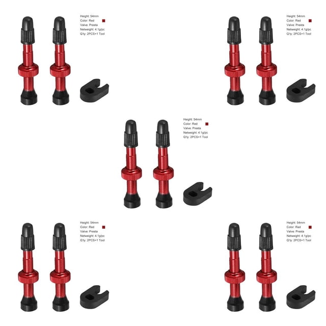 Eigraketly Boquilla de vacío de núcleo extraíble para bicicleta, válvula sin cámara, accesorios profesionales para neumáticos, suministros de repuesto Type2 NO2 Eigraketly CBP065242