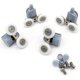 thumbnail image 2 of Paquete De 8 Rodillos Para Puertas De Ducha Dobles De 23 Mm De Diámetro Piezas De Repuesto Para Baño, 2 of 4