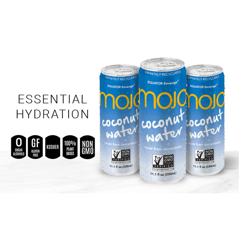 MOJO Coconut Water, 11.1 Oz 12pk, Hydration & Sports Drink