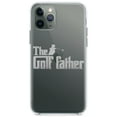 thumbnail image 1 of DistinctInk Clear Shockproof Hybrid Case for iPhone 12 Pro MAX (6.7" Screen) - TPU Bumper Acrylic Back Tempered Glass Screen Protector - The Golf Father, 1 of 2