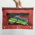 thumbnail image 6 of BAZIC 3 Ring Pencil Pouch, Mesh Window, Double Zipper, Assorted Color, 144-Pack, 6 of 7