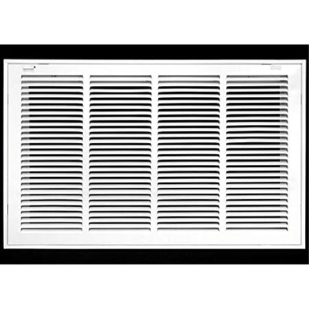24 X 18 Steel Return Air Filter Grille for 1 Filter - Removable Face/Door  - HVAC Duct Cover - Flat Stamped Face - White [Outer Dimensions: 26.5 X  19.75] | Walmart Canada