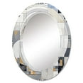 thumbnail image 2 of DESIGN ART Designart "Grey and Yellow Mosaic III" Abstract Shapes Modern Wall Mirror 24in.x36in., 2 of 4