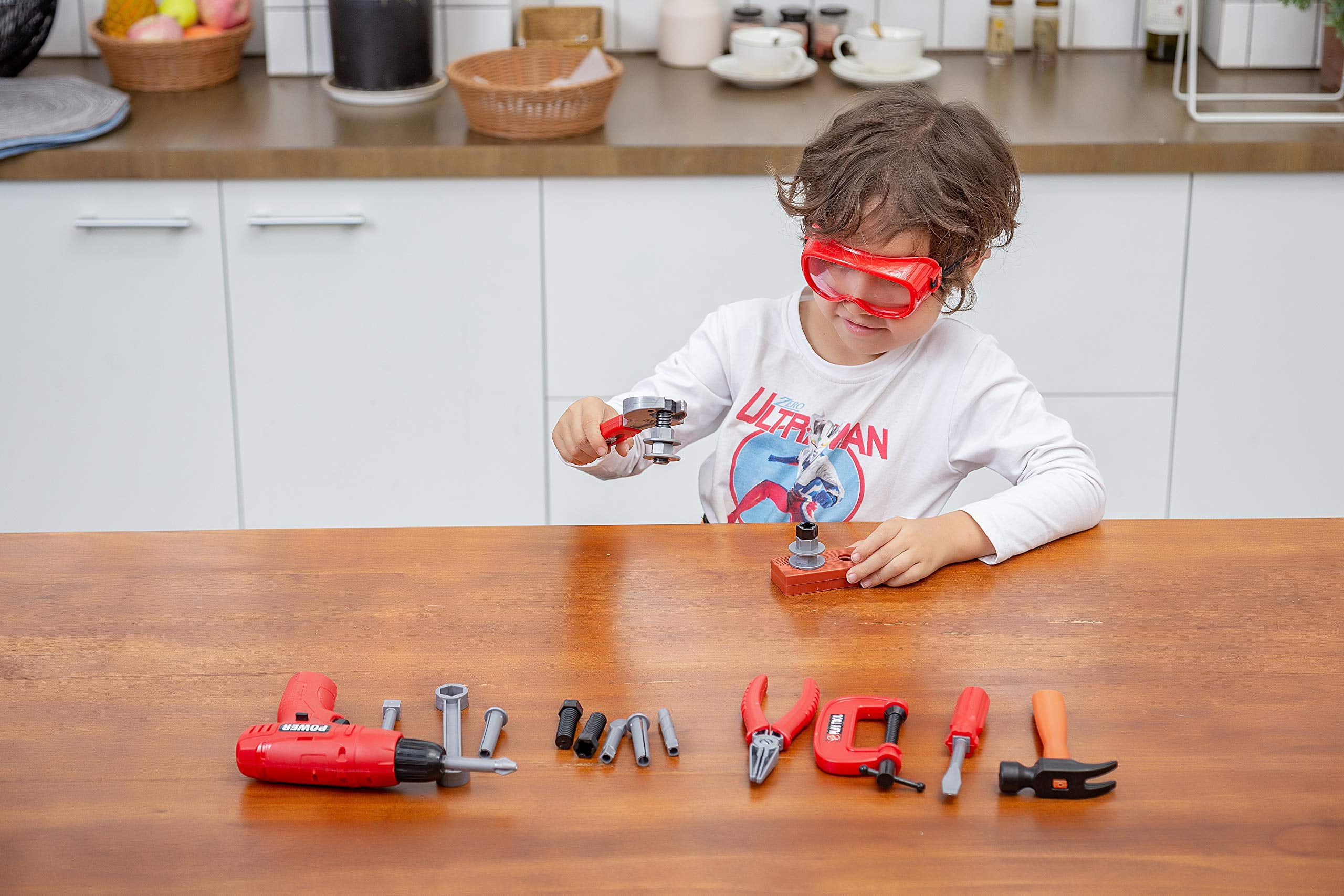 SYNCFUN - Brandclub - JOYIN 19 Pcs Toy Tool Set for Kids, Pretend