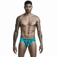 thumbnail image 2 of zuwimk Mens Underwear,Men's Briefs Low Rise Bikini Underwear Enhancing Blue,XXL, 2 of 5
