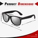 thumbnail image 5 of Gafas de Sol Sunier Retro Cuadradas Acabado Mate UV400 Polarizadas, 5 of 5