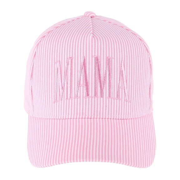 CTM Mama Striped Baseball Cap (Women)