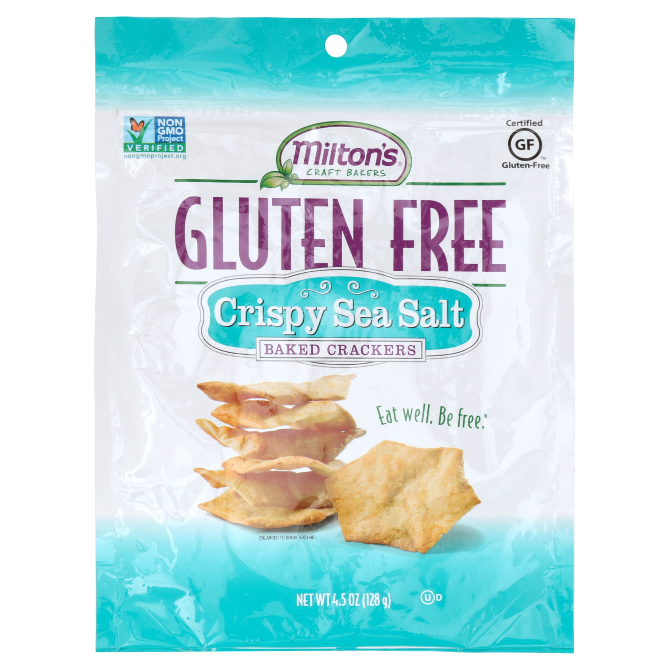 Milton's Crackers, Gluten Free, Sea Salt, 4.5 oz
