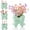 green, variant on Pink Bow Vase Coquette Pink Ceramic Vase Pen Holder 6.3x4.9x3 in Makeup Brush Holder Contemporary Design Decorative Women Gift for Christmas Home Office Shelf Table Room
