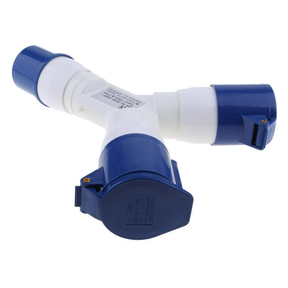 3 Clavijas Industriales A Prueba De Intemperie, Enchufe Y Zócalo 220-250V 32A IP44 2P + E Azul Zulema Zócalo de enchufe industrial