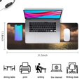 thumbnail image 4 of Gaming Mouse Pad,Large Mouse Pads for Desk,Non-Slip Rubber Base Extended Mousepad,XXL Keyboard Mouse Mat,Computer Keyboard Desk Pad with Stitched Edges,31.5x11.8 Inch,Romantic Moon On Sea, 4 of 7