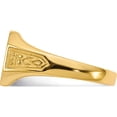 thumbnail image 3 of 14K Yellow Gold 9.0X11.0mm Closed Back Signet Ring (Size 6) Made In United States rs344, 3 of 5