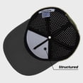 thumbnail image 5 of TOPTIE Quick Dry Baseball Cap, Vented Performance Laser Cut Mesh Hat, Adjustable Snapback Cap for Men and Women - White & Grey, 5 of 7