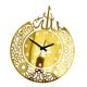 thumbnail image 1 of Decoración de reloj ed, reloj ed silencioso hecho a mano, funciona Oro Zulema Reloj de pared, 1 of 8