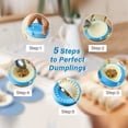 thumbnail image 3 of 3PCS Dumpling Maker Mold Set, Empanadas Press Mold, Empanada Pastry Kitchen Tool, Set in 3 Different Sizes with Round Dough Cutter & Stuffing Spoon, Perfect for Making Hand Pies, Dumplings, Ravioli, C, 3 of 5