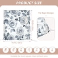 thumbnail image 2 of Decorative Chair Back Cover One Size x2 Chair Cover Dining Chair Slipcovers Chair Back Decoration Festival Chair Decoration Gray Roses, 2 of 6