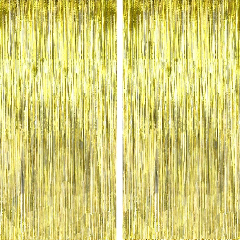 Chainplus Green Foil Fringe Curtain, 2 Packs 3FT x 8FT Metallic Tinsel Door  Curtains Photo Booth Backdrop for Wedding Birthday Baby Shower Christmas  Graduation Celebration Hawaiian Party Decorations 