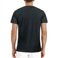 thumbnail image 3 of Mefallenssiah Men'S Short Sleeve Men Short-Sleeve Beefy Muscle Basic Solid Pure Color Blouse Tee Shirt top Dark Gray, 3 of 3