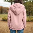 thumbnail image 4 of Towmus Zip Up Hoodies for Womens Teen Los Angeles Sweatshirt with Hood Full Zipper Hoodies Pullover Long Sleeve Tops with Pockets, 4 of 8