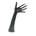thumbnail image 3 of Estante de almacenamiento de joyas con forma de mano de maniquí, de resina, minimalista, versátil, para exhibir anillos, organizador de joyas para Negro, 3 of 8