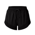thumbnail image 4 of Uaswgudfs Athletic Shorts for Women High Waisted with Pockets Lined Running Workout Shorts, 4 of 5