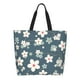 thumbnail image 1 of Disketp Blue Flower Bolsa Tote Estampada para Mujer, Bolso de Hombro y de Mano para Compras y Viajes, 1 of 8
