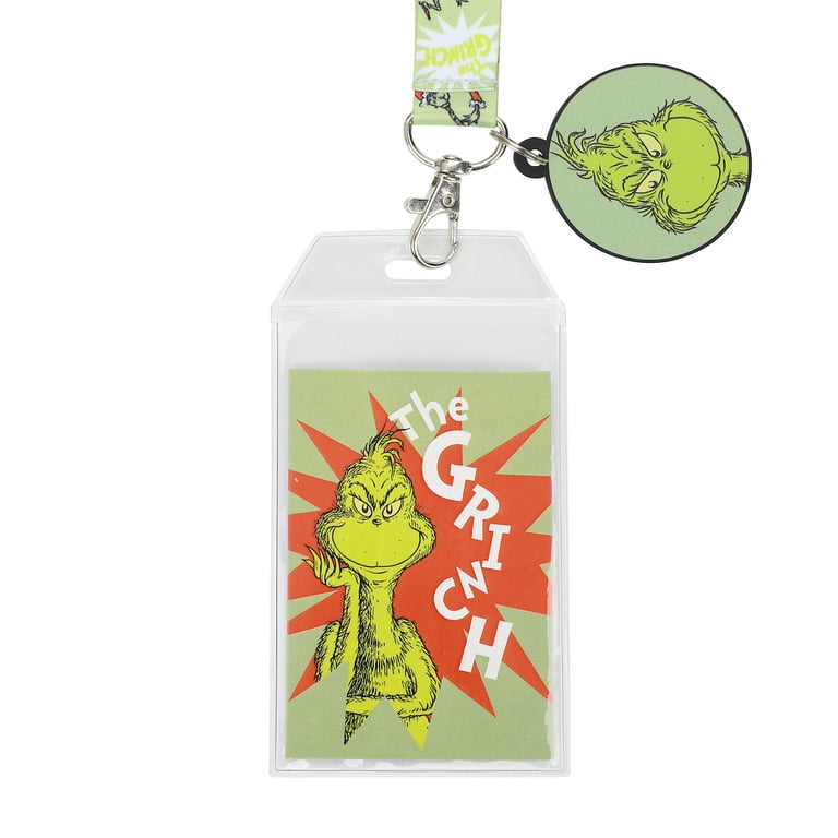 Dr. Seuss Cat In The Hat Breakaway Lanyard With 2 Rubber Pendants - ID Badge Holder For Fans, Teachers, Students