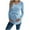 Blue, variant on Fnooota Maternity Long Sleeve Tops, Casual Knitted V Neck Slim Fit Pregnancy Clothes Pink Size S-XL