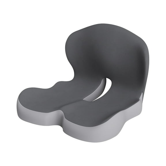 Celinva Orthopedic Cushion, Seat Cushion for Truck Driver, Memory Foam L-Shaped Integrated Seat Cushions, Lumbar Support for Long Sitting Office Worker,H