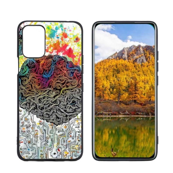 Compatible with LG K62 Phone Case, Brain Case Men Women, Flexible Silicone Shockproof Case for LG K62
