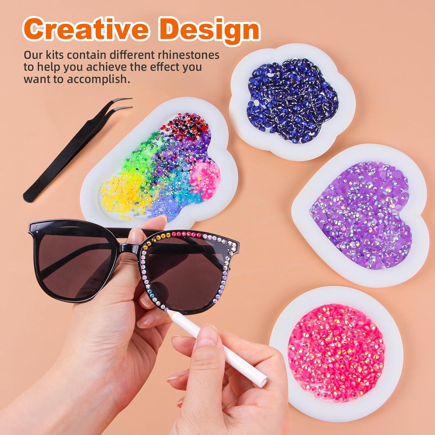 19200 pcs Resin Jelly Rhinestones for Crafting Bedazzling, Multicolor 3mm Flatback Gems for Crafts Clothes Tumblers Shoes Nails, Flat Back Mixed Color Bulk Bedazzler Kit Jewels