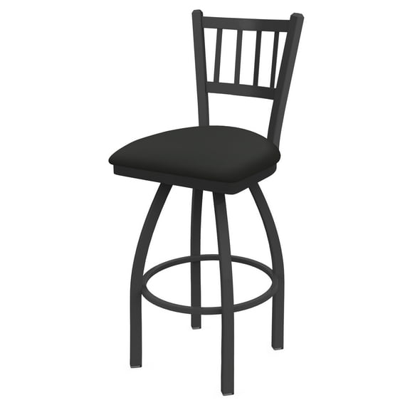 810 Contessa 25" Swivel Counter Stool with Pewter Finish and Canter Iron Seat