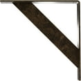 thumbnail image 4 of Ekena Millwork 2"W x 14"D x 14"H Traditional Steel Bracket, Antiqued Pale Gold, 4 of 13