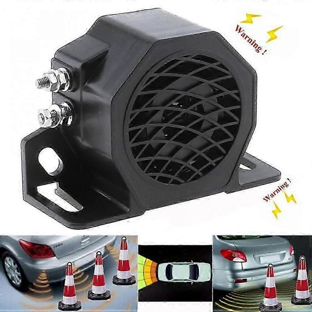 Waterproof Dc 12v-80v 15w Black 105db Reversing Back Up Alarm Horn Speaker For Motorcycle Car Vehicle