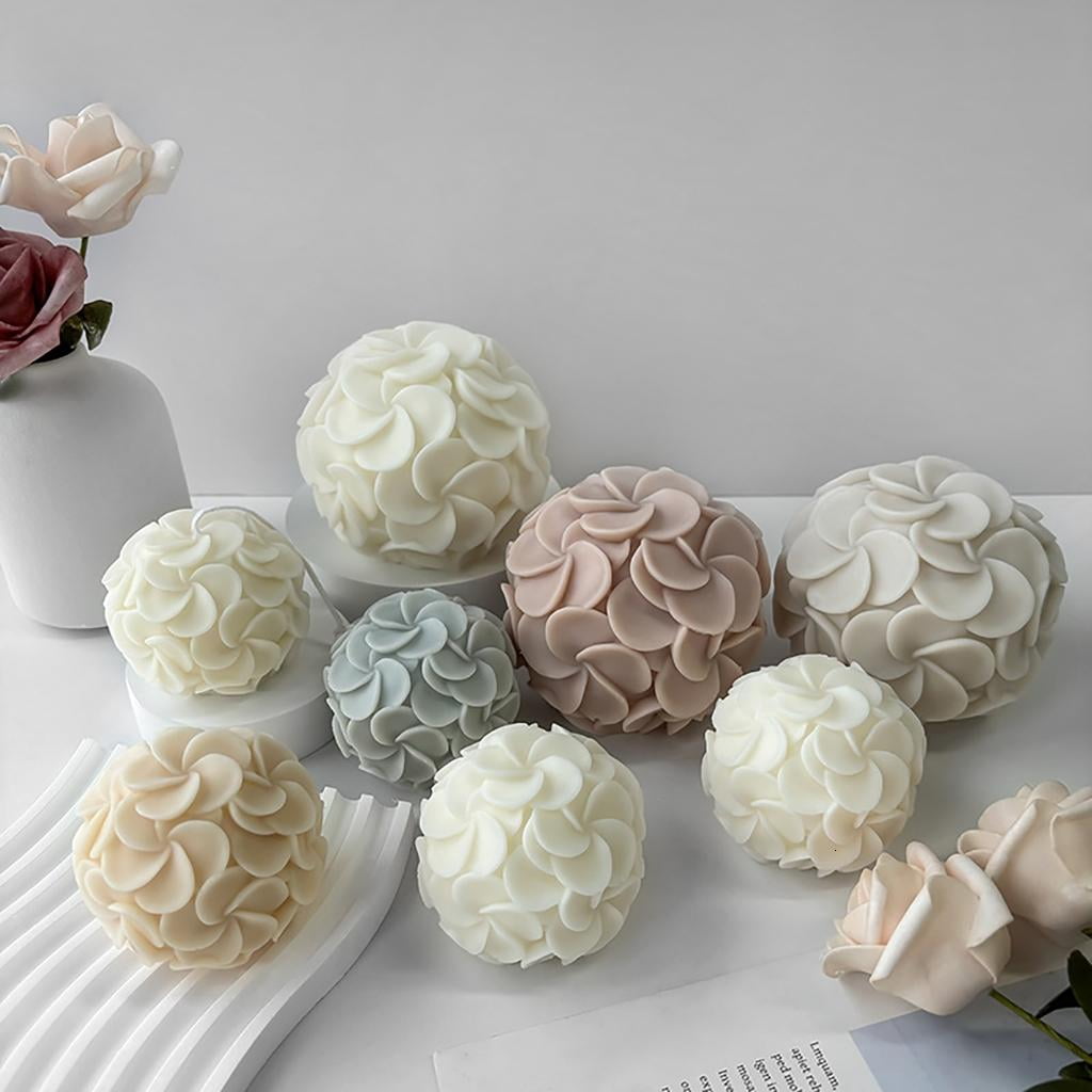 Giaone Hydrangea Crafts Moulds Easy to Use DIY Candle Moulds Silicone Ornament Molds