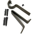 thumbnail image 3 of Urbanest Single Curtain Rod Bracket for 1" and 1 1/8" Drapery Rod, Adjustable Wall Mount Curtain Rod Holder, Heavy-Duty Metal Curtain Hardware, 1 Pc, Antique Brass, 3 of 5
