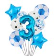 thumbnail image 3 of 1 juego de globos de helio de aluminio para fútbol, decoraciones para fiestas de cumpleaños para niños, bolas de números verdes de 32 pulgadas, suministros deportivos para fútbol, 3 of 5