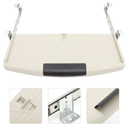 CRAFTHROU Mountable Keyboard Tray 1Pcs in Grey for Under Desk Storage