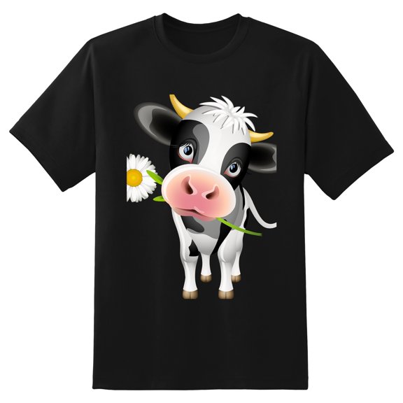 Men's Graphic TeeCow (35) Letter Print T-Shirts Round Neck Short Sleeves Sizes XS-5XL Summer Daily Casual Tops