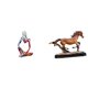thumbnail image 1 of Estatua de resina de un pensador sentado, figura de caballo, escultura en miniatura, adorno coleccionable, hecha a mano en poliresina, ideal para, 1 of 8